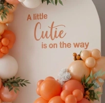 birthday Sweet Orange Birthday Balloon Decoration