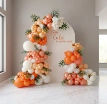 birthday Sweet Orange Birthday Balloon Decoration