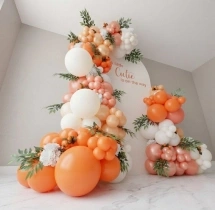 birthday Sweet Orange Birthday Balloon Decoration