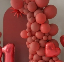 birthday Classic Red Theme Balloon Decoration