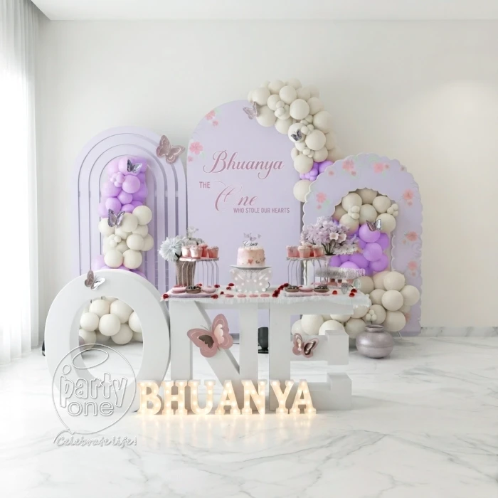 birthday Onederful Butterfly Premium Decor
