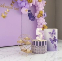 birthday Purple Flutter Birthday Decor