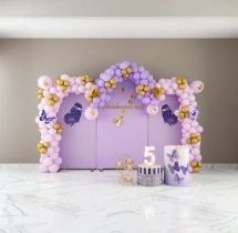 birthday Purple Flutter Birthday Decor