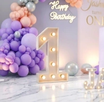 birthday Pastel Balloon Burst Birthday Decor