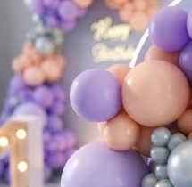 birthday Pastel Balloon Burst Birthday Decor