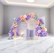 birthday Pastel Balloon Burst Birthday Decor