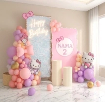 birthday Cute Hello Kitty Birthday Balloon Decoration