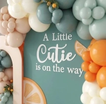birthday Peach Bloom Birthday Balloon Decoration
