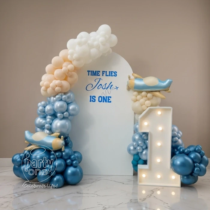 birthday Superb Airplane Balloon Decoration