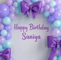 birthday U Shaped Pastel Theme Balloon Decoration