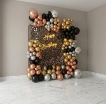 birthday Neon Light Sequin Birthday Balloon Decoration