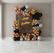 birthday Neon Light Sequin Birthday Balloon Decoration