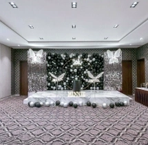 birthday Black and White Sequin Butterfly Theme Decoration