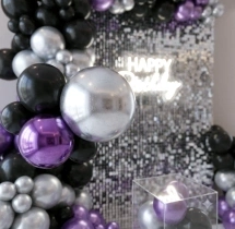 birthday Sparkling Sequin Theme Balloon Decoration