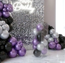 birthday Sparkling Sequin Theme Balloon Decoration
