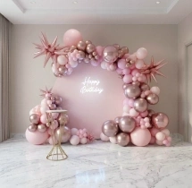 birthday Premium Pastel Birthday Balloon Decoration