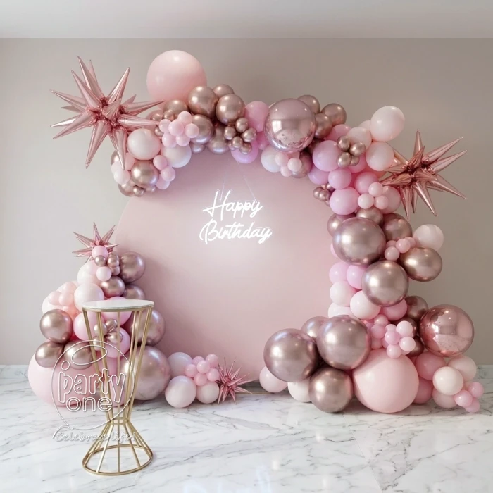 birthday Premium Pastel Birthday Balloon Decoration