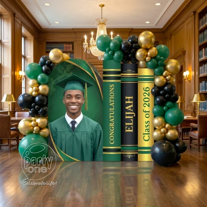 decorations Classy Graduation Day Balloon Backdrop Decoration