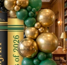 decorations Classy Graduation Day Balloon Backdrop Decoration