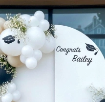 decorations Elegant Graduation Day Balloon Backdrop Decor