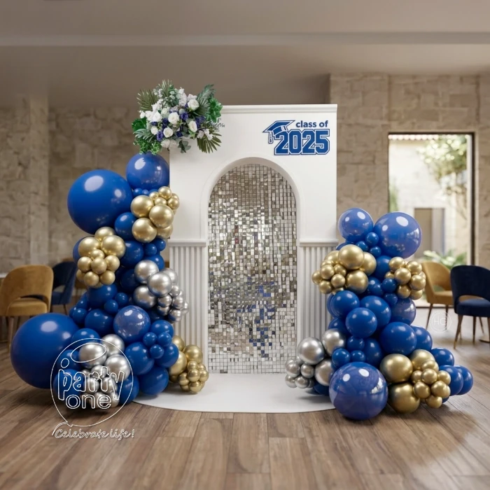 decorations Silver Sequin Theme Graduation Day Decor