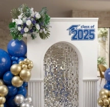 decorations Silver Sequin Theme Graduation Day Decor