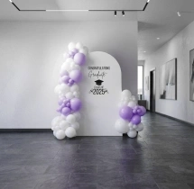 decorations Lavender and White Theme Graduation Decor