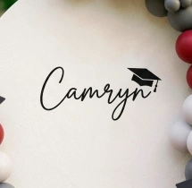 decorations Modern Graduation Arch With Cap Accents