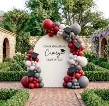 decorations Modern Graduation Arch With Cap Accents