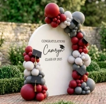 decorations Modern Graduation Arch With Cap Accents