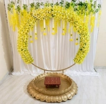 decorations Grand Lily Ring Haldi Ceremony Stage Decor
