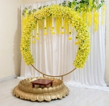 decorations Grand Lily Ring Haldi Ceremony Stage Decor
