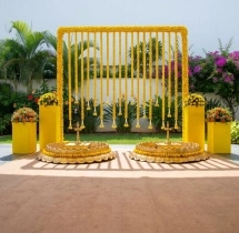 decorations Charming Outdoor Haldi Garland Ceremony Decor