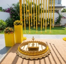 decorations Charming Outdoor Haldi Garland Ceremony Decor