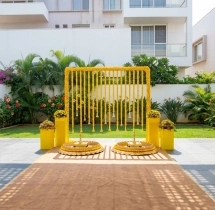 decorations Charming Outdoor Haldi Garland Ceremony Decor