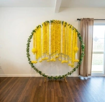decorations Stunning Floral Hoop Haldi Hanging Decor