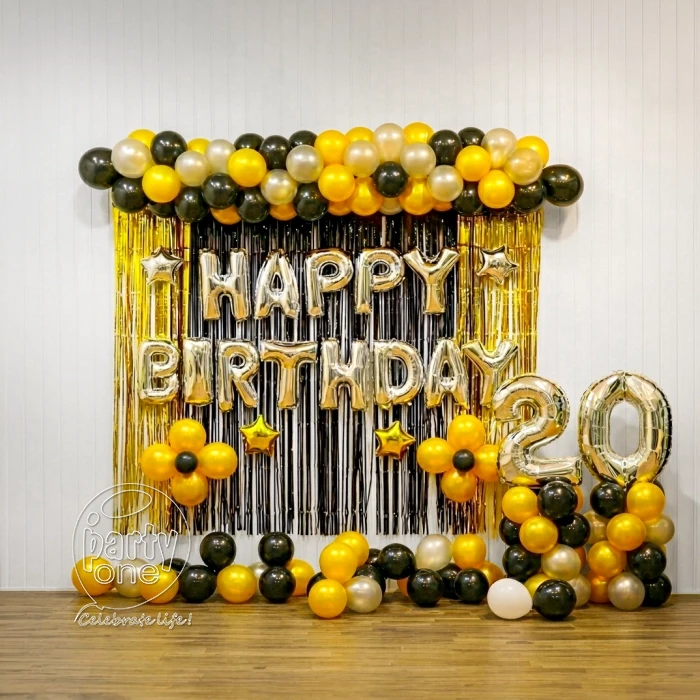 birthday Sophisticated 20th Birthday Celebration Decor