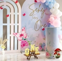 birthday Butterfly Pastel Theme Decoration