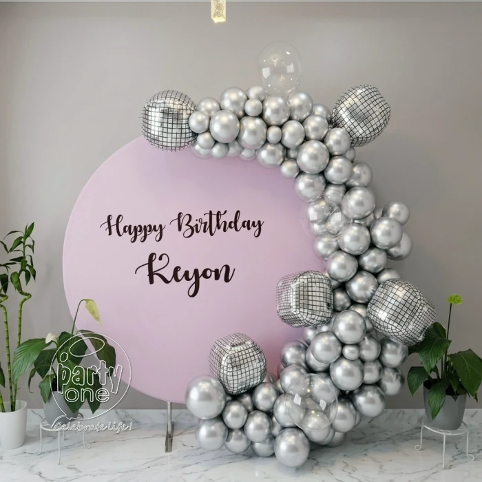 birthday Foil Balloon Ring Decor