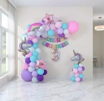 birthday Unicorn Theme Balloon Decoration