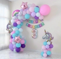 birthday Unicorn Theme Balloon Decoration