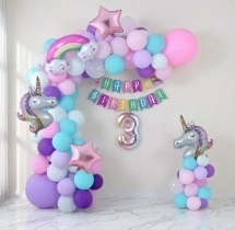 birthday Unicorn Theme Balloon Decoration