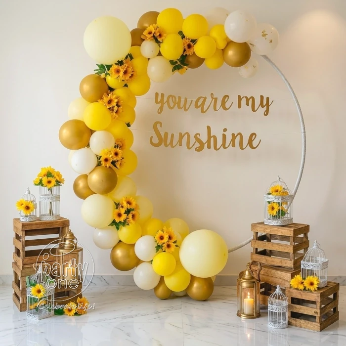 birthday You Are My Sunshine Ring Anniversary Decoration