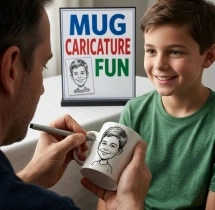 birthday Mug Caricature Artist