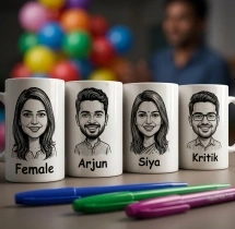birthday Mug Caricature Artist
