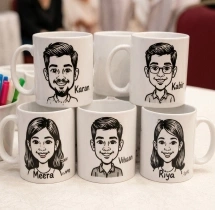 birthday Mug Caricature Artist