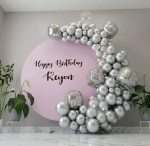 birthday Foil Balloon Ring Decor