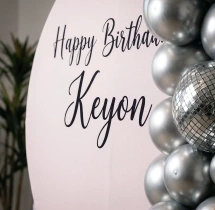 birthday Foil Balloon Ring Decor
