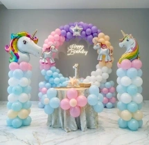 birthday Cute Unicorn Theme Birthday Balloon Decor