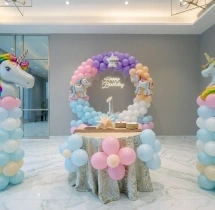 birthday Cute Unicorn Theme Birthday Balloon Decor